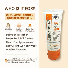 DERMA SOLAR SPF 40 PA+++(SC) Sebum Control Gel (30GM)