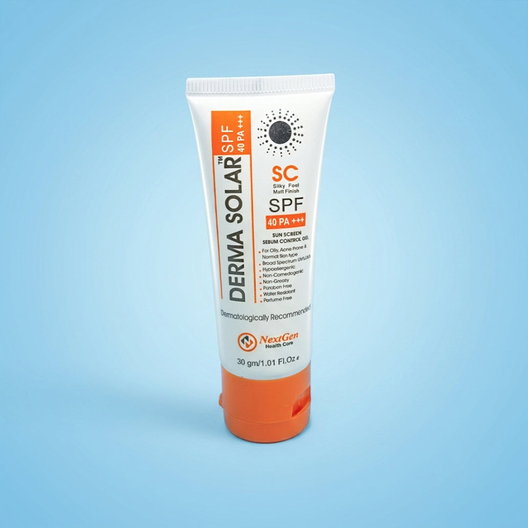 DERMA SOLAR SPF 40 PA+++(SC) Sebum Control Gel (30GM)